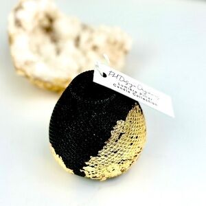 Organic Black Gold‎ Leaf Candle - Honeysuckle Mint Fusion